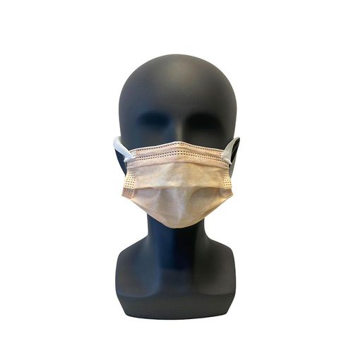 Mascarilla quirúrgica sin látex - CM201  - SWS-Medicare - pediátrica / caja de 10 / beis