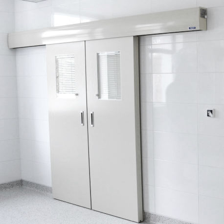 Puerta para sala de operaciones - 104.21 - FORCLEAN - corredera / abatible / de acero inoxidable