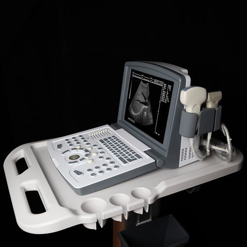 Ecógrafo portátil, con carro - MDK-660D - Mianyang United Ultrasound Electronics - para ecografía polivalente / blanco y negro / consola integrada