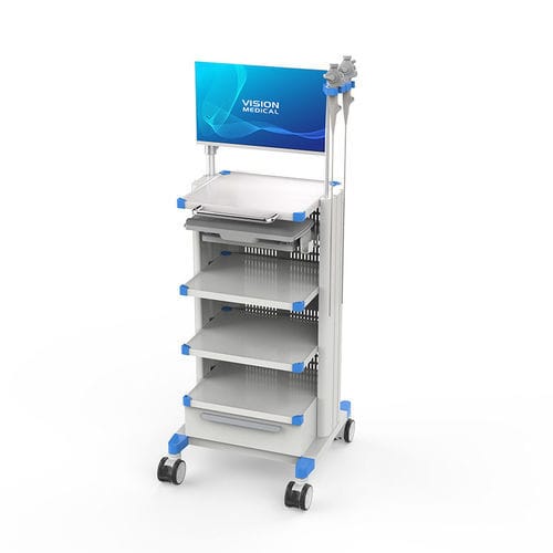 Carro médico - VT004-28 - Dongguan Vision Technology Co., Ltd. - de hospital / para endoscopio / para aparato