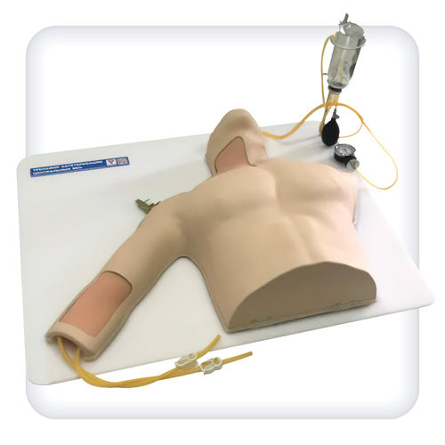 Simulador de cateterismo intravenoso - M1129 - SATC solution - para cuidados de urgencias / de anatomía / de parte superior del cuerpo
