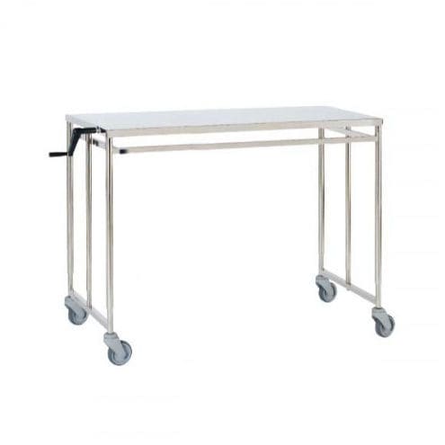 Mesa de trabajo - 60.802031 - Mdose - rectangular / hidráulica / de acero inoxidable