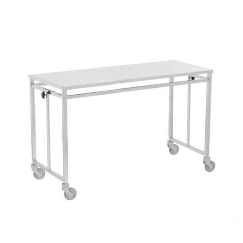 Mesa de trabajo - 60.802029 - Mdose - rectangular / móvil / de acero inoxidable