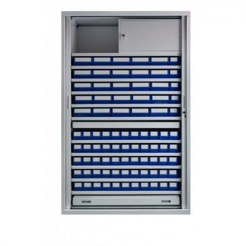 Armario con estante - 55.A14 - Mdose - de acero inoxidable / blanco