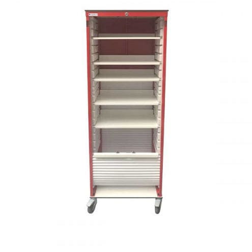 Armario de llave - 60.105017 - Mdose - móvil / con cajón / rojo