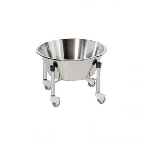 Portacuencos con ruedas - 60.801055 - Mdose - de acero inoxidable