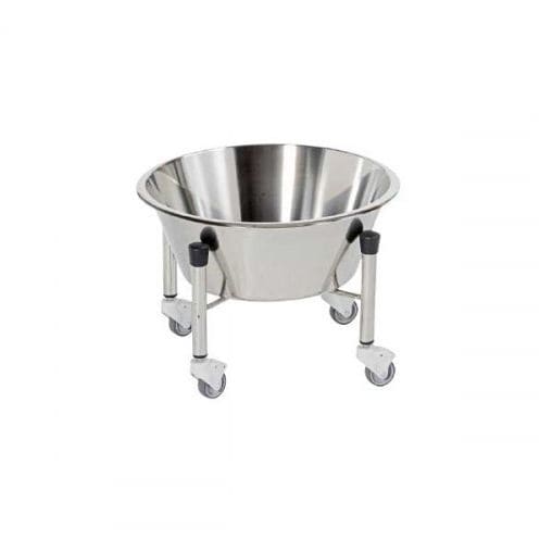 Portacuencos con ruedas - 60.801057 - Mdose - de acero inoxidable