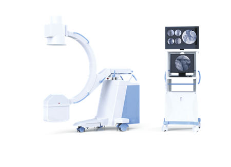 Arco quirúrgico con tubo intensificador de imagen - C-Arm X-Ray Machines - Tianjin Guyufan Biological Technology - móvil / con columna de vídeo
