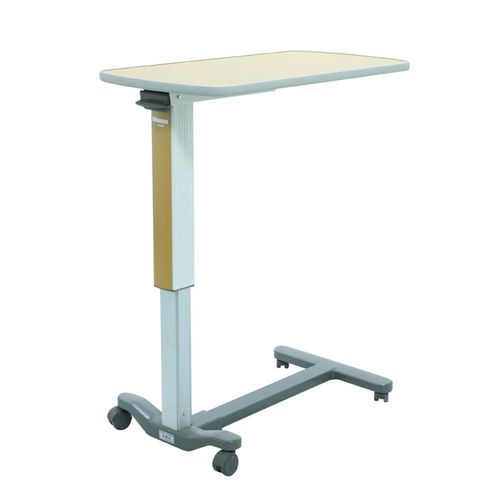 Mesa de cama de altura regulable - PT6001A - Bellamoon Medical - con ruedas