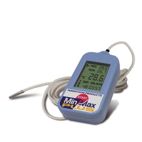 Monitor de pruebasing de temperatura - Min/Max Plus - Marathon Products - compacta / digital / USB