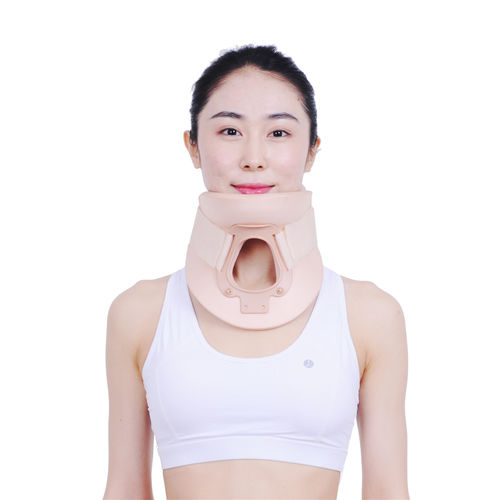 Collarín cervical rígido - A002  - Hebei OSKY Medical Instrument - C4 / con mentonera / con abertura de traqueotomía