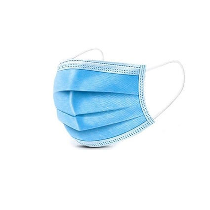 Mascarilla quirúrgica de tipo II - EuroMed - sin látex / celeste / desechable