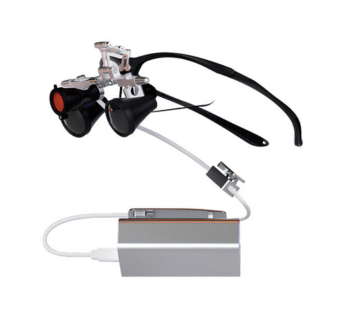 Fotóforo para odontología - Optimax  - Dentac - LED / con batería recargable / para lupa binocular