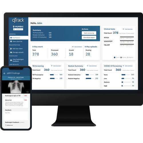 Sistema de gestión de datos - qTrack - Qure.ai - de la información / con inteligencia artificial / para imágenes médicas