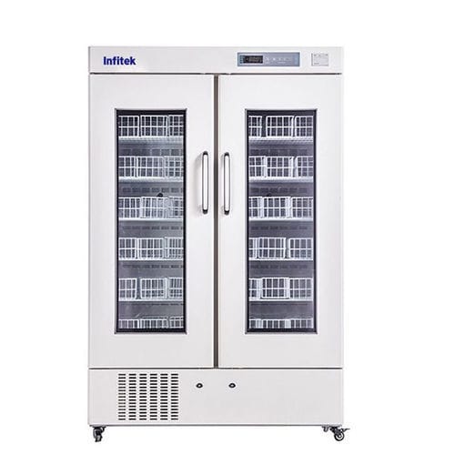 Refrigerador de banco de sangre - BR4-660 - Infitek - de tipo armario / con ruedas / con 2 puertas