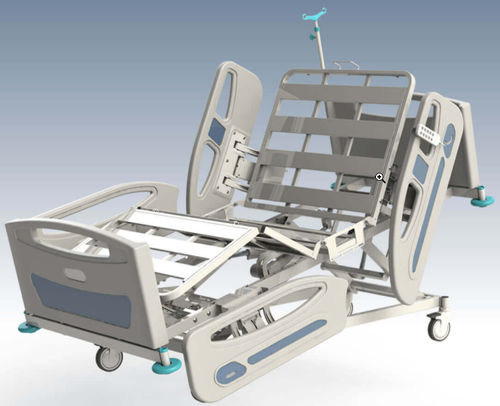 Cama de hospital - NPR 104-60 - Nuprom - para asistencia domiciliaria / de larga estancia / eléctrica