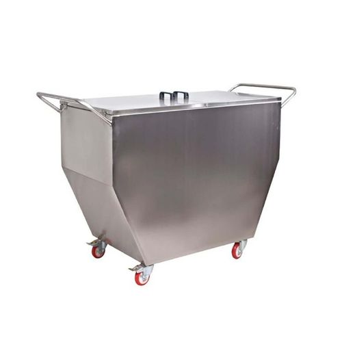 Carro médico - NSS 3002 - Nuprom - para transporte / para desechos / de acero inoxidable