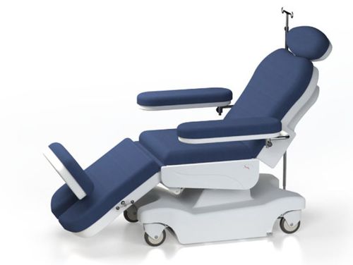Sillón para hemodiálisis eléctrico - NPR 194 - Nuprom - de 3 secciones / para quimioterapia / con ruedas