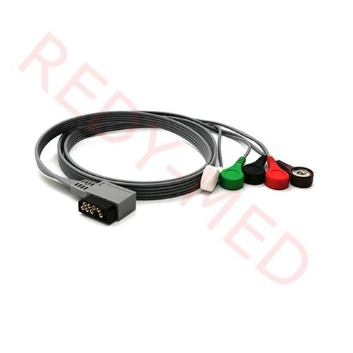 Cable de ECG para Holter cardíaco - VC204SA-004 - Shenzhen Redy-Med Technology Co.,Ltd - 5 derivaciones / 4 hilos