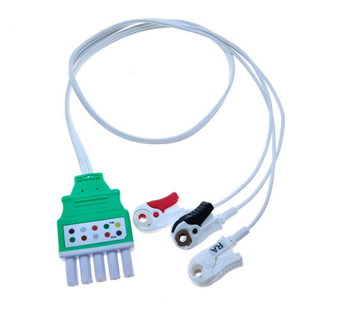 Cable de ECG 3 hilos - EL103SA-SM1 - Shenzhen Redy-Med Technology Co.,Ltd - 5 derivaciones