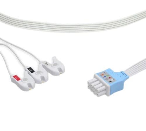 Cable de ECG 3 hilos - EL103SA-NK1 - Shenzhen Redy-Med Technology Co.,Ltd - 6 hilos