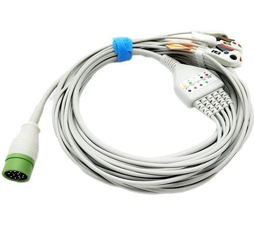 Cable de ECG 3 hilos - Shenzhen Redy-Med Technology Co.,Ltd - 5 derivaciones