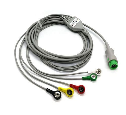 Cable de ECG 3 hilos - EC203SA-012 - Shenzhen Redy-Med Technology Co.,Ltd - 5 derivaciones