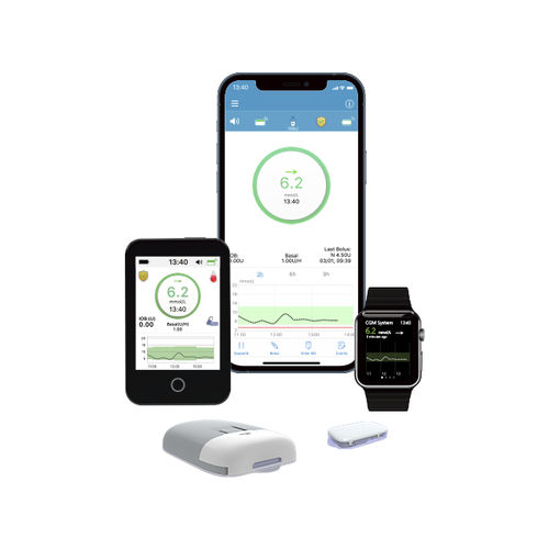 Aplicación para iOS de formación - TouchCare® Nano - Medtrum - de gestión de la diabetes / de intercambio / de control