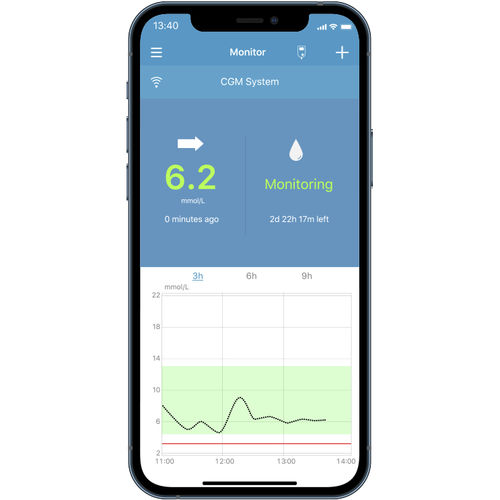Aplicación para iOS médica - EasySense  - Medtrum - de gestión de datos de pacientes / de gestión de la diabetes / de intercambio