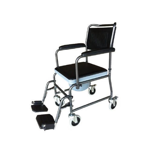 Silla con orinal con reposabrazos - YK4030 - Intco Machinery - con cubo / con ruedas / con reposapiés