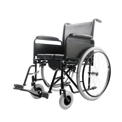 Silla con orinal con reposabrazos - YK4020 - Intco Machinery - con cubo / con ruedas