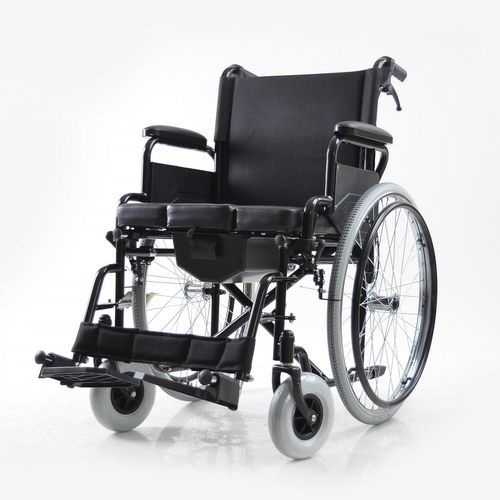 Silla con orinal para habitación de pacientes - YK4050 - Intco Machinery - con reposabrazos / con ruedas / con cubo