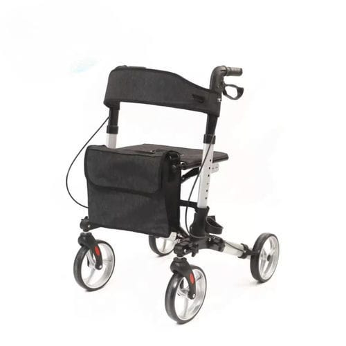Andador con ruedas con 4 ruedas - MOVO-F - Intco Machinery - para mayores / marco de aluminio / con asiento
