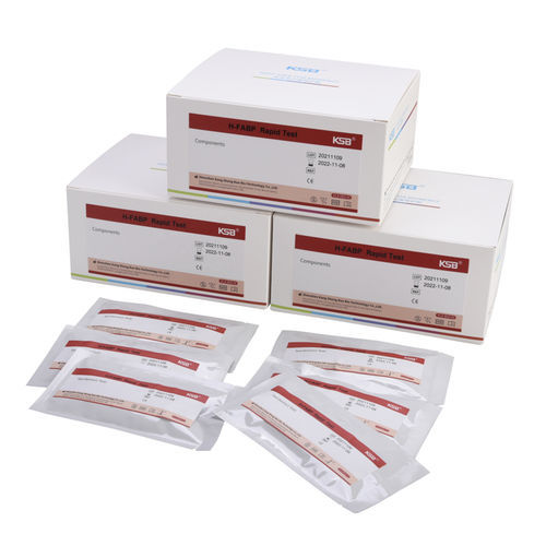 Prueba rápida de infarto de miocardio - Shenzhen kangshengbao Biotechnology Co., Ltd. - de h-FABP / de suero / por plasma
