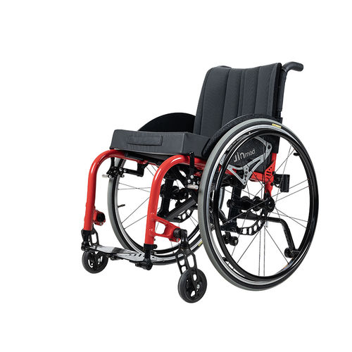 Silla de ruedas activa - GENESIS - Zhongjin Medical - de exterior / con reposapiernas / negra