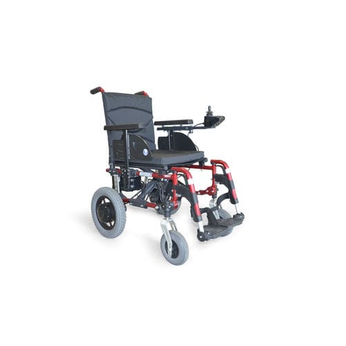 Silla de ruedas eléctrica - V500 E - Vermeiren Medical Equipment - de exterior / plegable / marco de aluminio