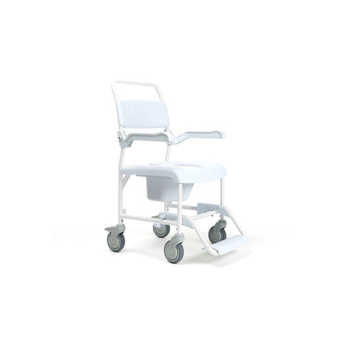 Silla con orinal para personas con movilidad reducida - The Pluo - Vermeiren Medical Equipment - con reposabrazos / con ruedas
