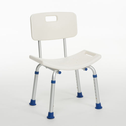 Silla de ducha con respaldo - Lilly - Vermeiren Medical Equipment - de altura variable