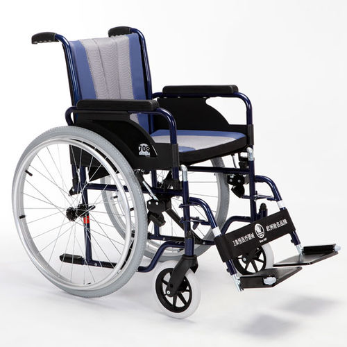 Silla de ruedas manual - 708 D - Vermeiren Medical Equipment - de exterior / con reposapiernas / negra