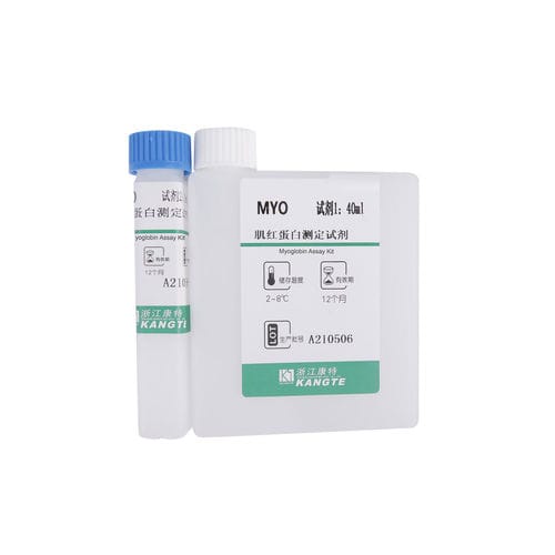 Kit de prueba de mioglobina - J002 series - Zhejiang Kangte Biotechnology Co., Ltd. - de enfermedades renales / de infarto de miocardio / de suero