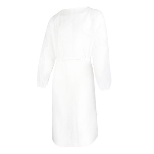 Bata quirúrgica unisex - SPFH017 - Soundpond International - desechable / blanca