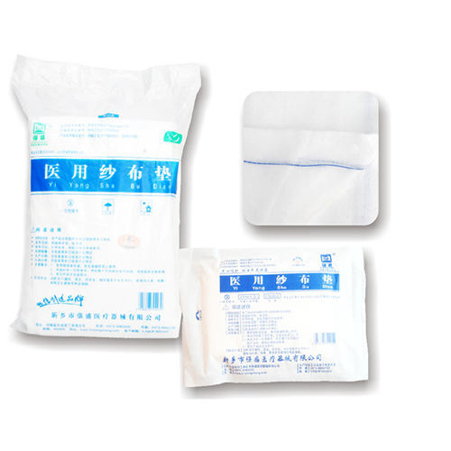 Compresa de gasa de algodón - 581 - Xinxiang Qiangsheng Medical Equipment - estériles