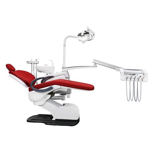 Unidad dental con reposacabezas flexible - CQ - 218 - Guangzhou Chuang Qi Medical Equipment - con sistema de higiene / con portainstrumentos / con luz LED
