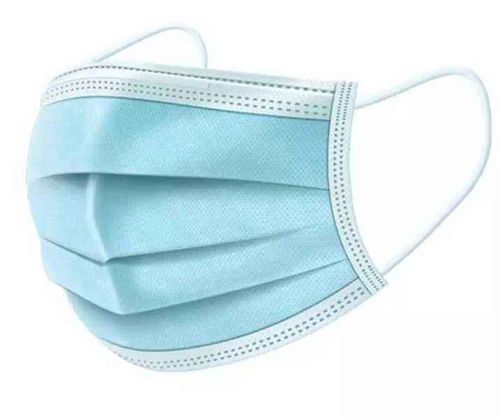 Mascarilla quirúrgica sin látex - Weihai Kangzhou Biotechnology Engineering - caja de 50 / azul / blanca