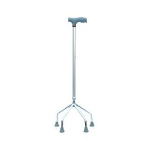 Bastón mango en T - KR922 - Zhenjiang Kangrui Rehabilitation Equipment Co., Ltd. - con cuatro patas / de altura regulable