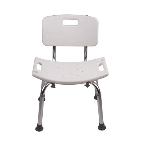 Asiento de baño con respaldo - KR7986L - Zhenjiang Kangrui Rehabilitation Equipment Co., Ltd. - de altura variable