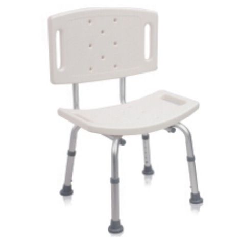 Asiento de baño con respaldo - KR798L - Zhenjiang Kangrui Rehabilitation Equipment Co., Ltd. - de altura variable