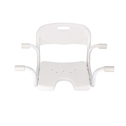 Silla de ducha sin respaldo - KR7933A - Zhenjiang Kangrui Rehabilitation Equipment Co., Ltd. - suspendida / de altura variable