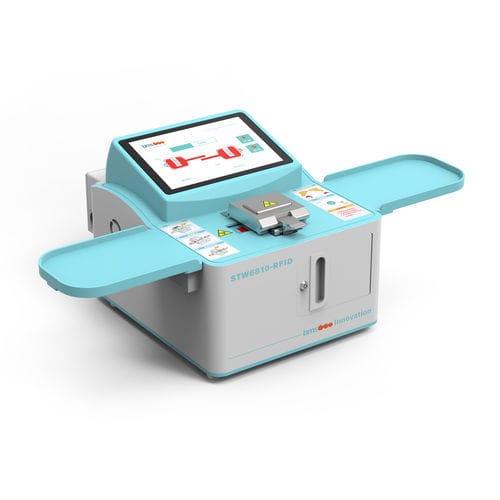 Soldadora para tubos estériles - STW6810-RFID - Wuhan bms medicaltech Co., Ltd - de tubos de bolsas de sangre / de mesa / con pantalla táctil