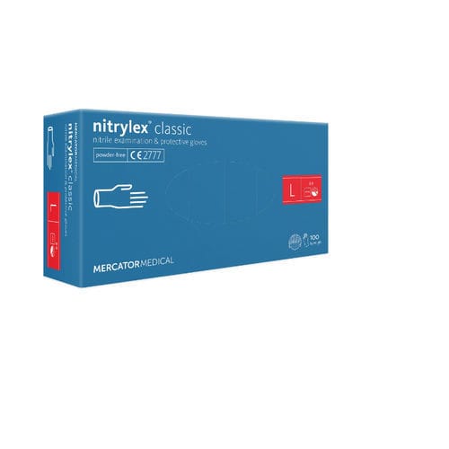 Guante de nitrilo - NITRYLEX-L - Bull Products - médico / L / caja de 100